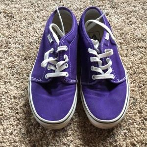 Purple Lace Up Vans
